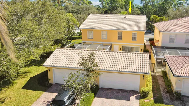 a view of an swimming pool and an outdoor space