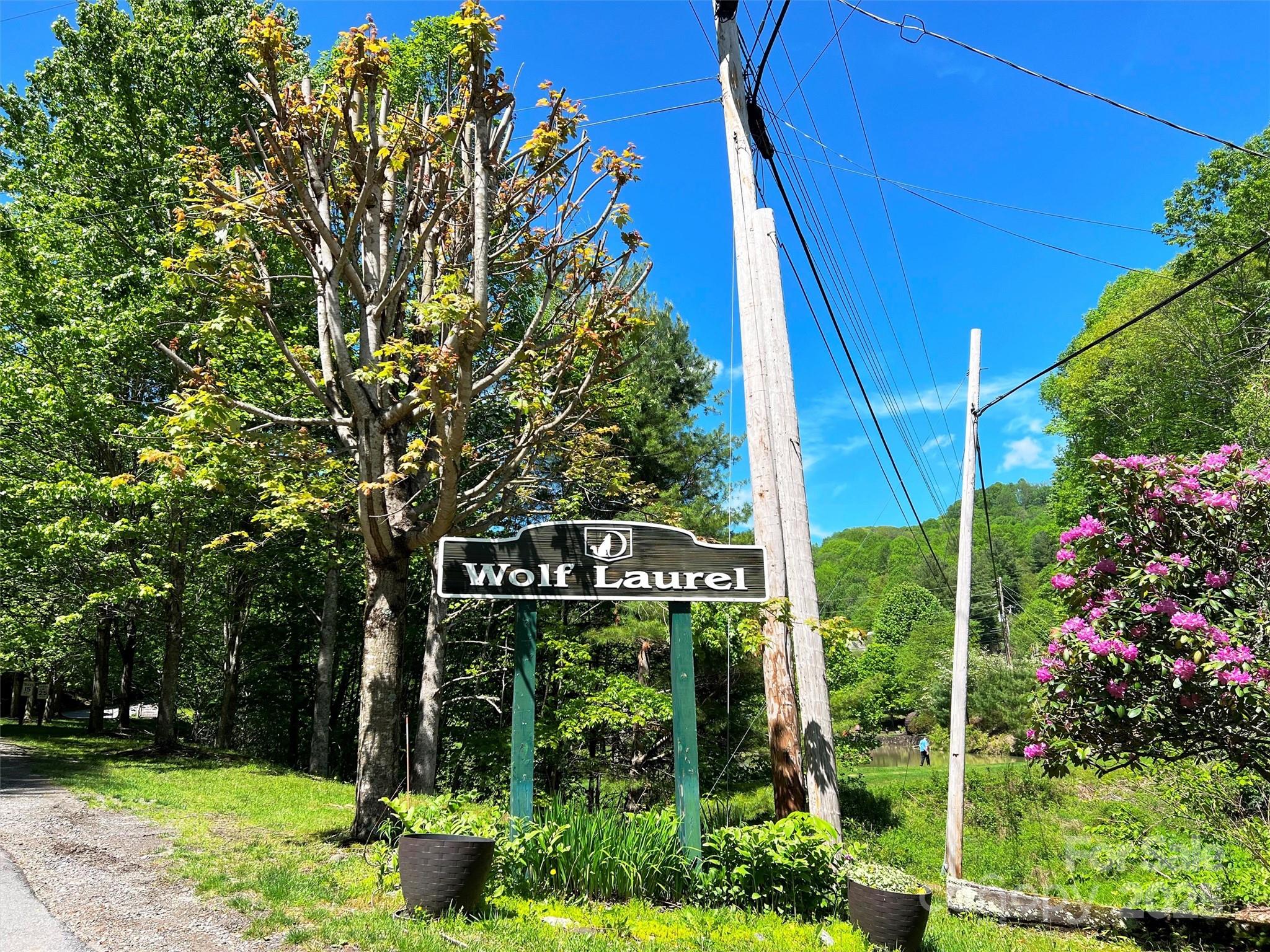 Tbd Goldenleaf Road, Unit 74 Mars Hill, NC 28754 - Photo 5 of 17 a sign that is sitting in front of flowers