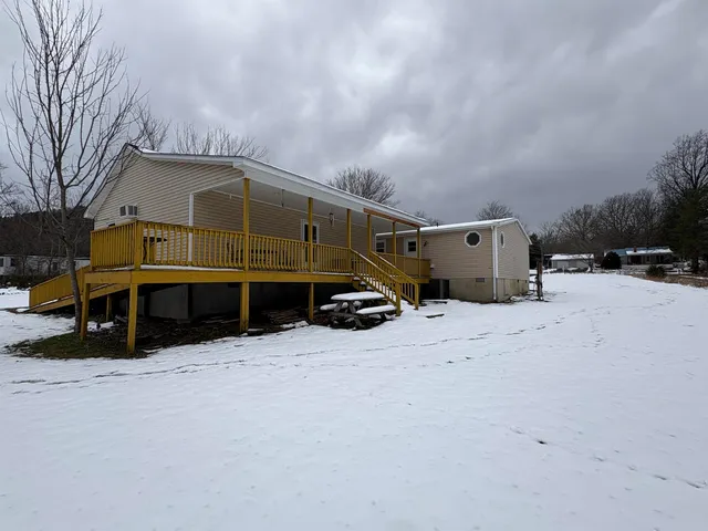 a view of a house with a patio