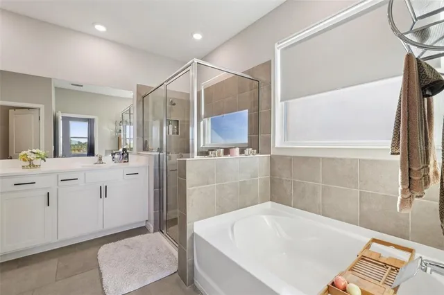 a view of a city with an ocean view