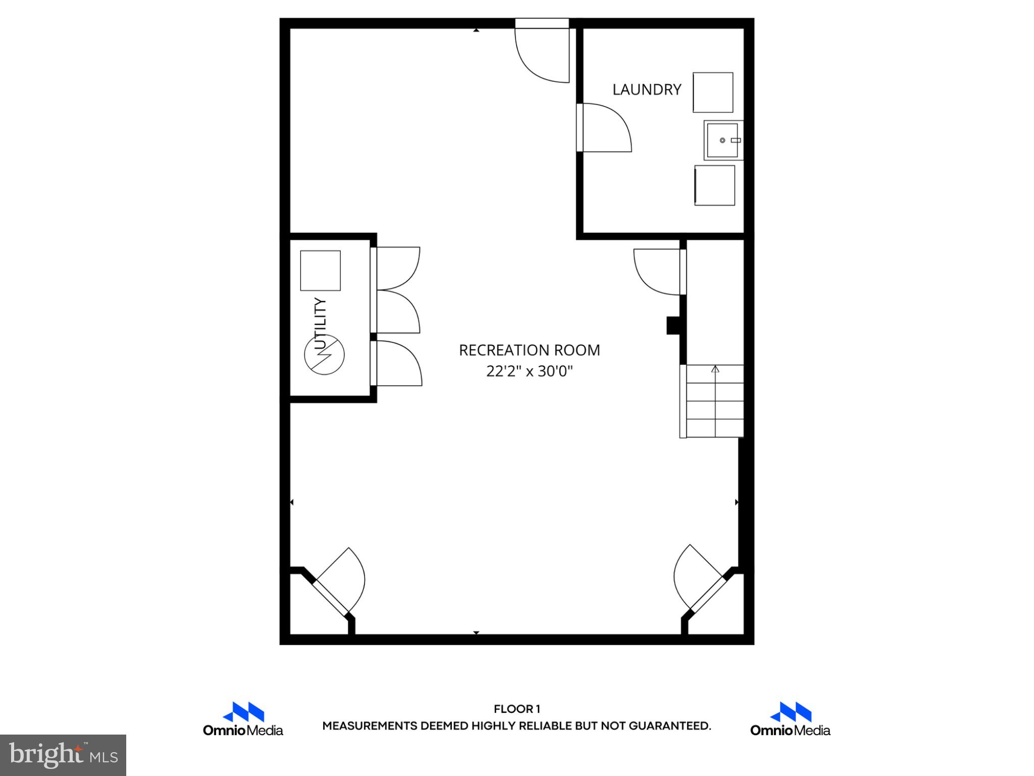 1311 Glenmont Road Baltimore, MD 21239 - Photo 49 of 49 Spacious recreation room layout plan.