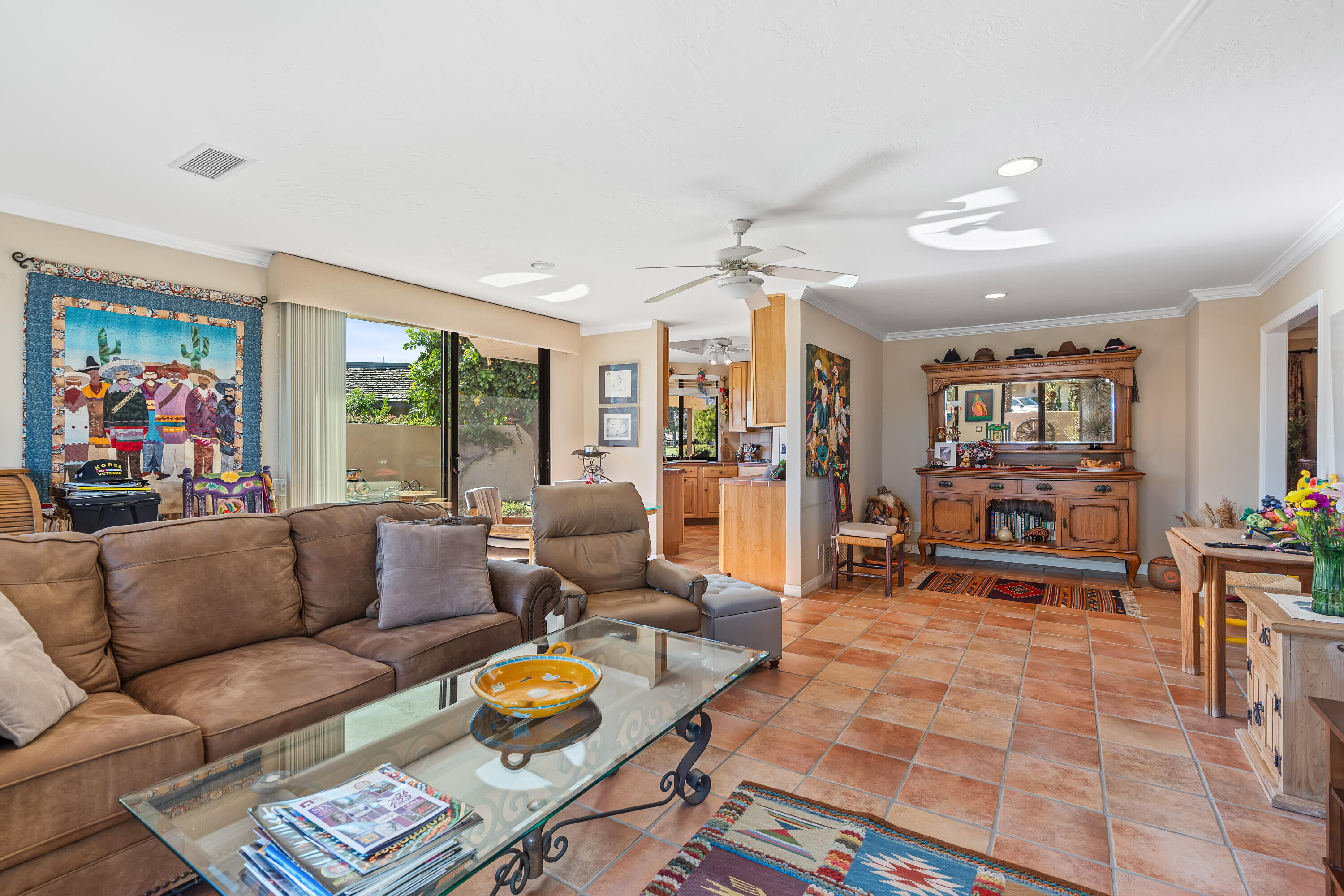 9 Swarthmore Court Rancho Mirage, CA 92270 - Photo 18 of 43 a living room with furniture and a flat screen tv