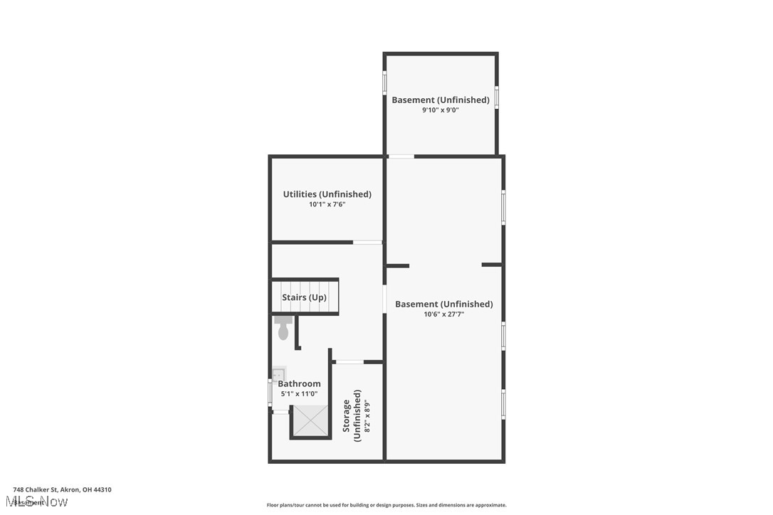 748 Chalker Street Akron, OH 44310 - Photo 47 of 48 View of property floor plan
