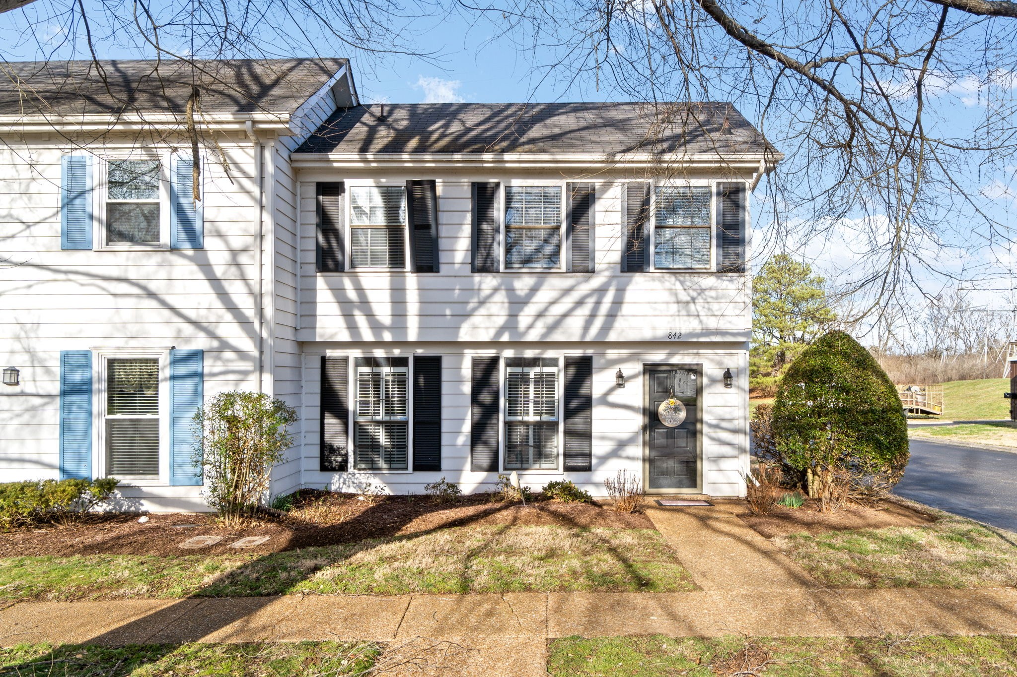 a view of a building with a outdoor space