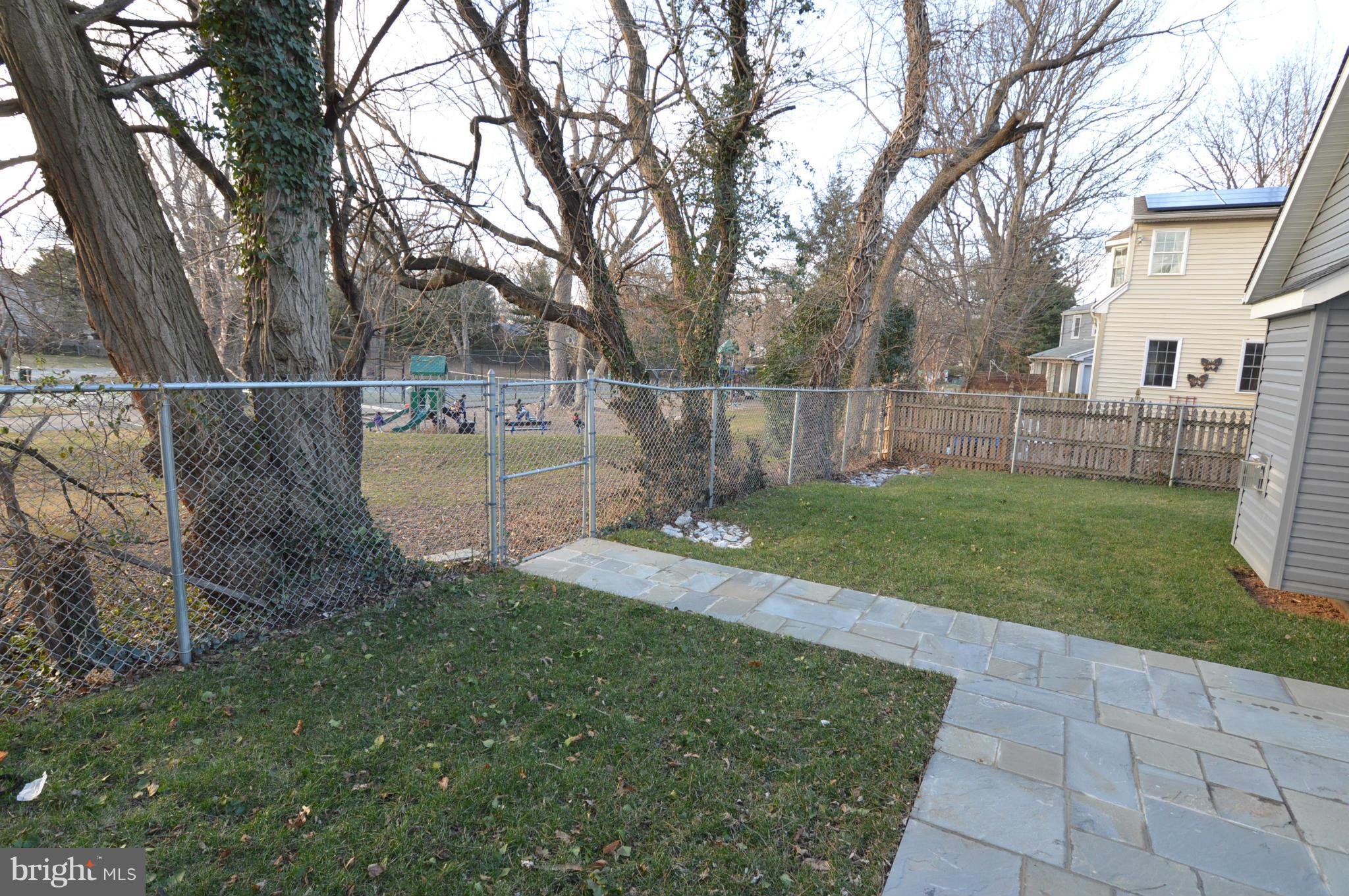 9404 Riley Place Silver Spring, MD 20910 - Photo 29 of 30 Backyard with Gate to Park