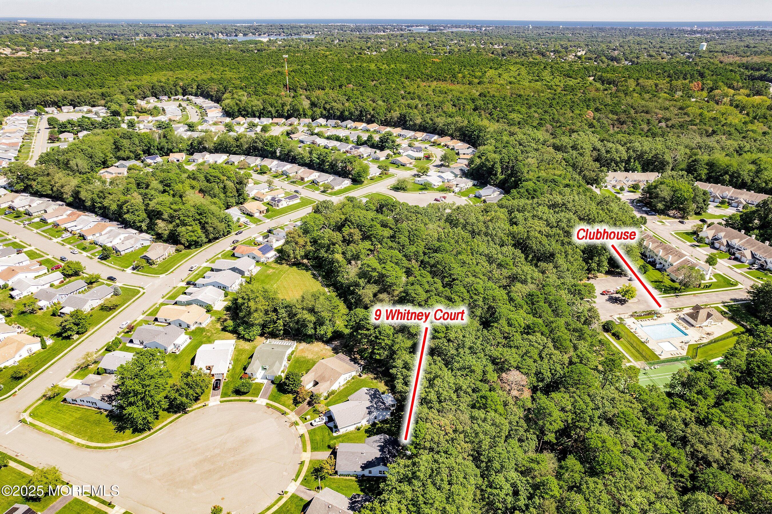 9 Whitney Court Brick, NJ 08724 - Photo 29 of 42 an aerial view of residential houses with outdoor space