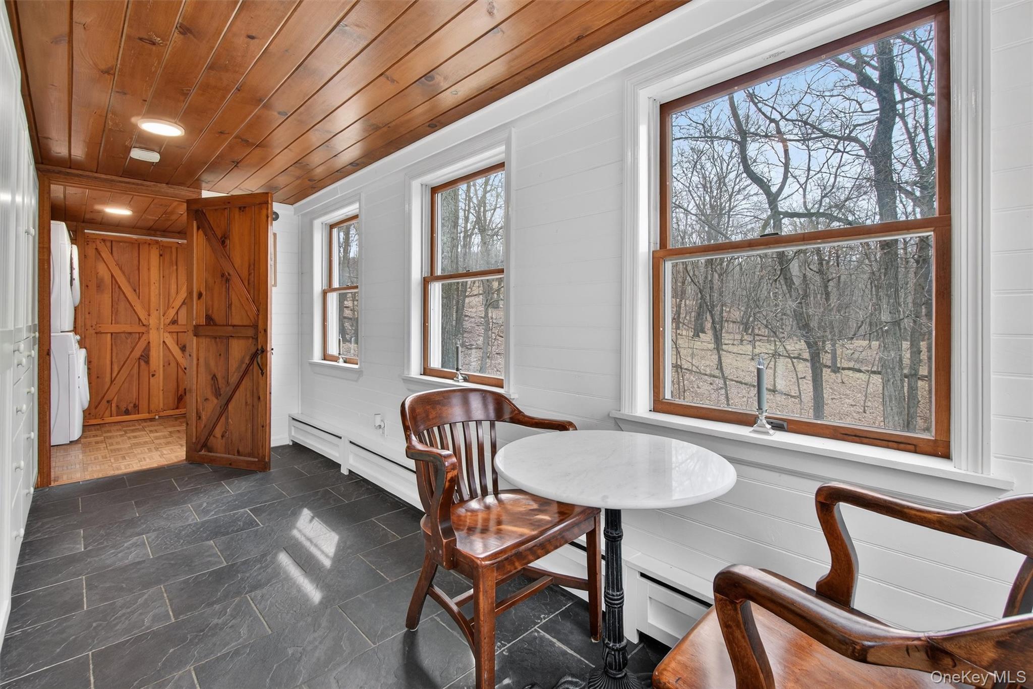 58 Oxford Springs Road Chester, NY 10918 - Photo 5 of 38 Use this an office, storage or library with wooden ceiling and wood walls