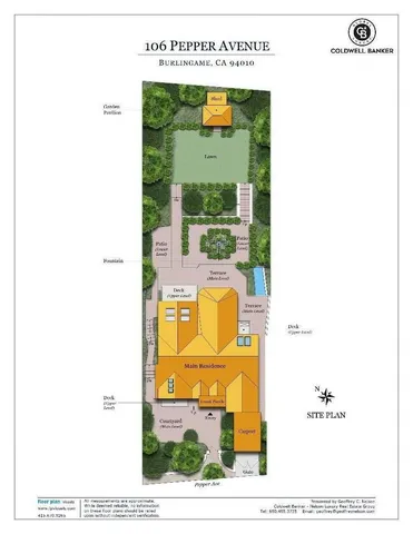 $4,595,000 | 106 Pepper Avenue, Burlingame, CA 94010