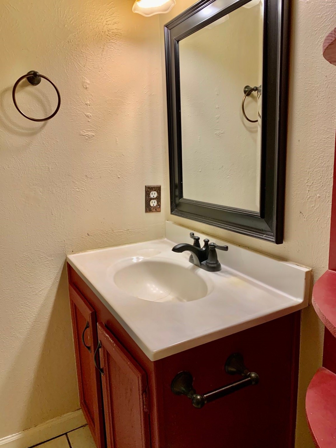 16118 Lazy Ridge Road Houston, TX 77053 - Photo 16 of 23 a bathroom with a sink and a mirror
