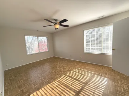 a view of an empty room and window