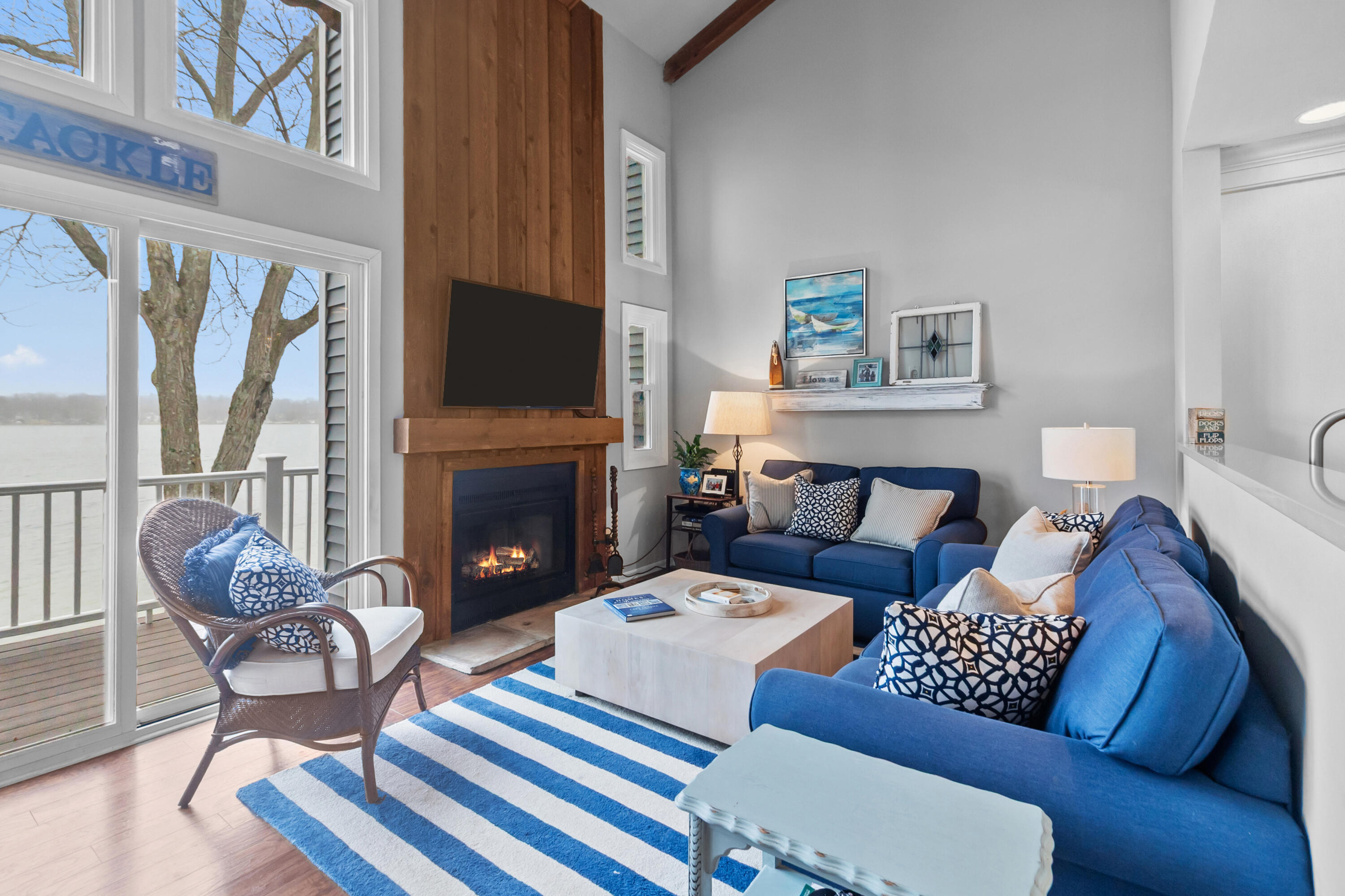 514 Bay View Avenue, Unit 28 Twin Lakes, WI 53181 - Photo 11 of 32 Full wall fireplace