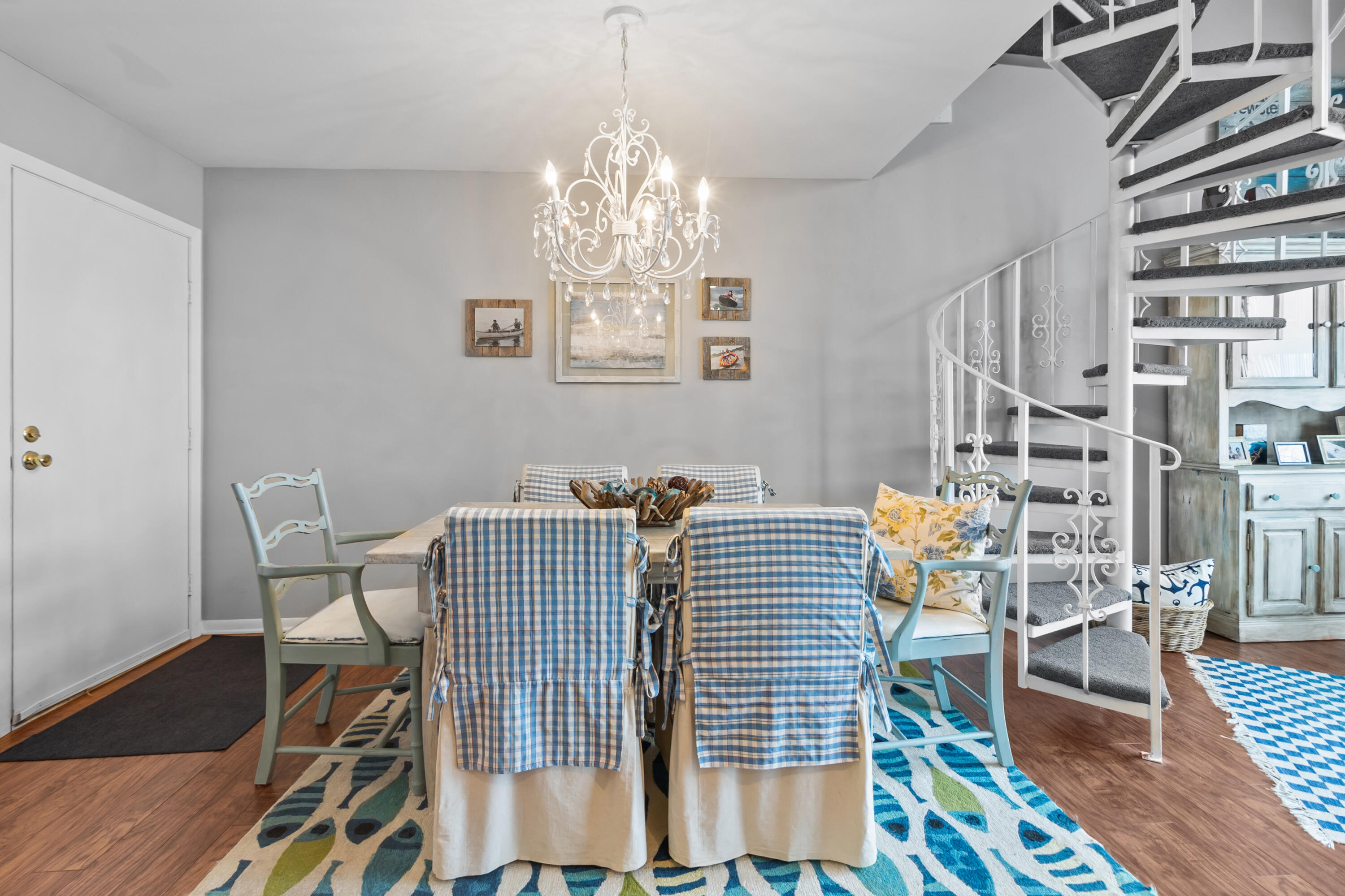 514 Bay View Avenue, Unit 28 Twin Lakes, WI 53181 - Photo 13 of 32 Dining looking to upstairs