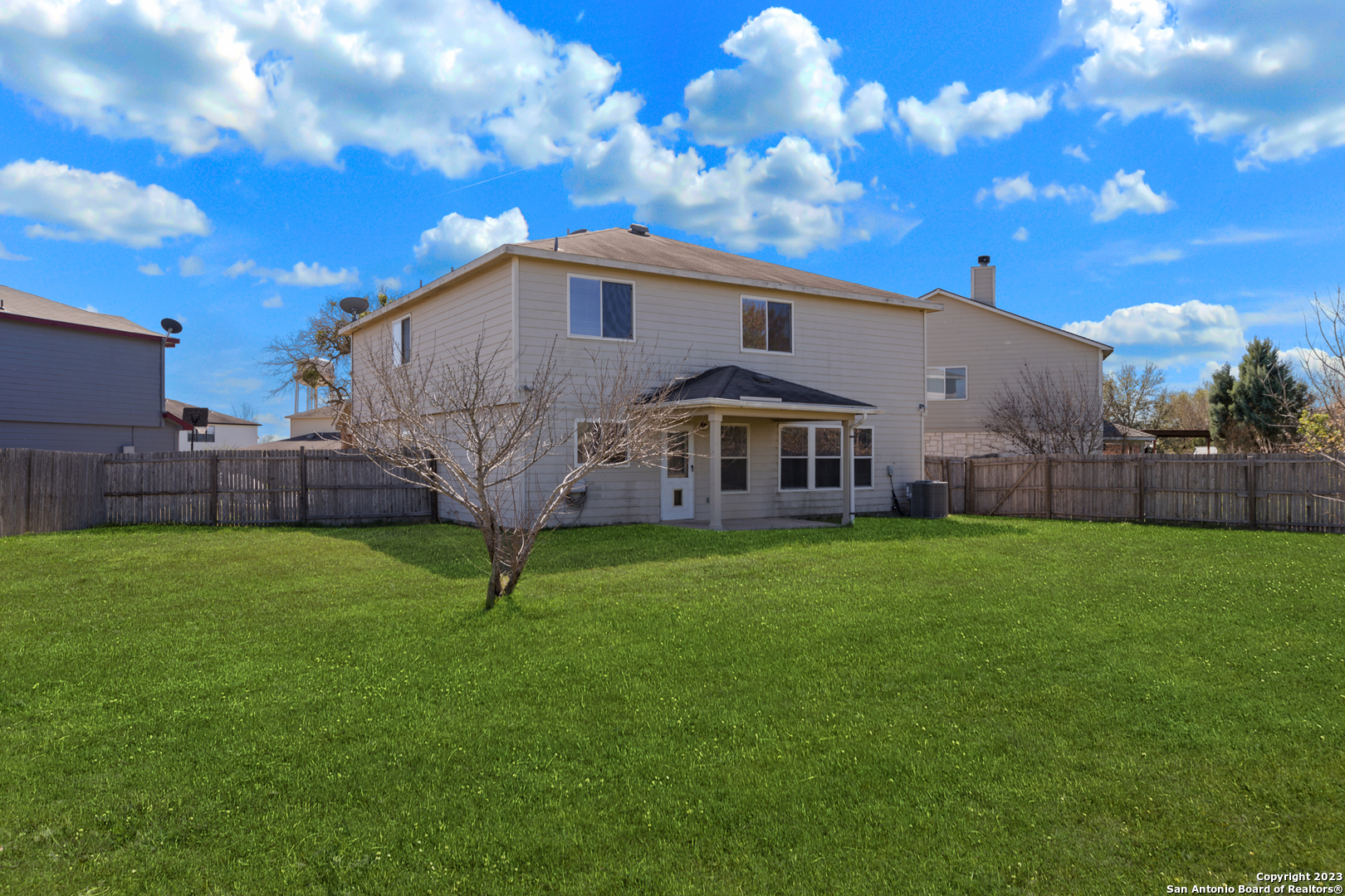 144 Crest Bluff Cibolo, TX 78108 - Photo 28 of 30 a view of a house with a yard