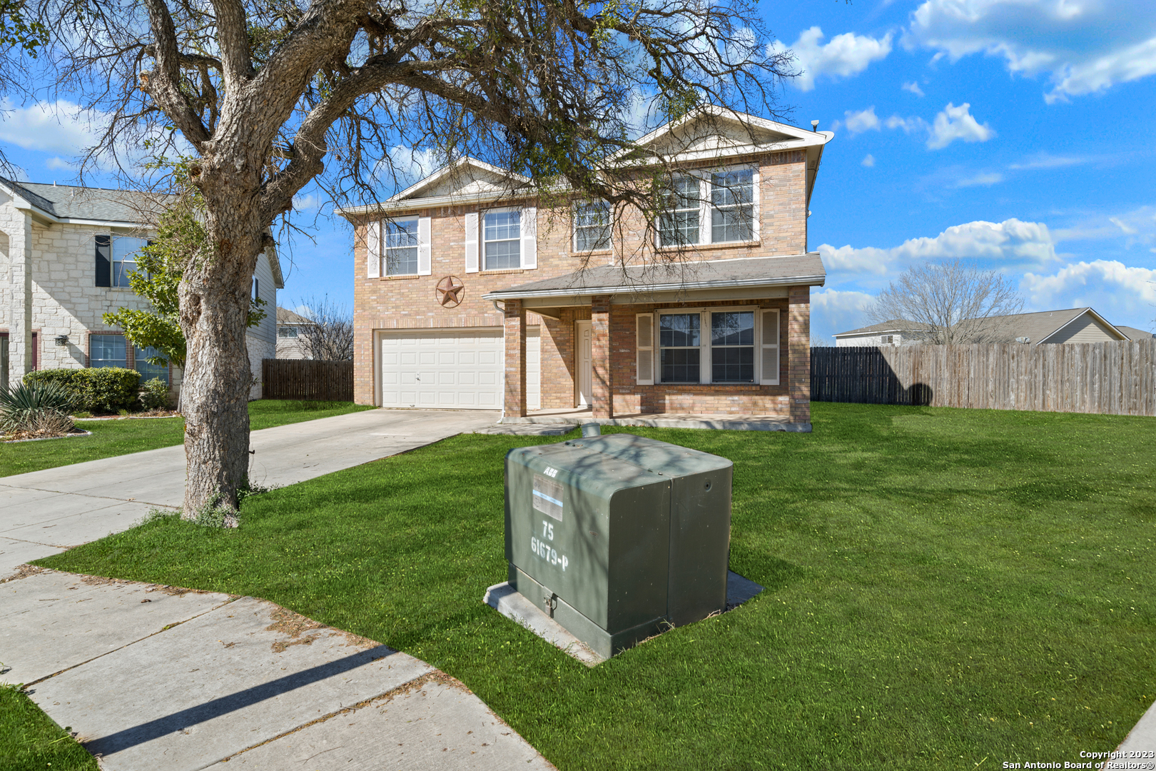 144 Crest Bluff Cibolo, TX 78108 - Photo 3 of 30 a front view of house with yard and green space