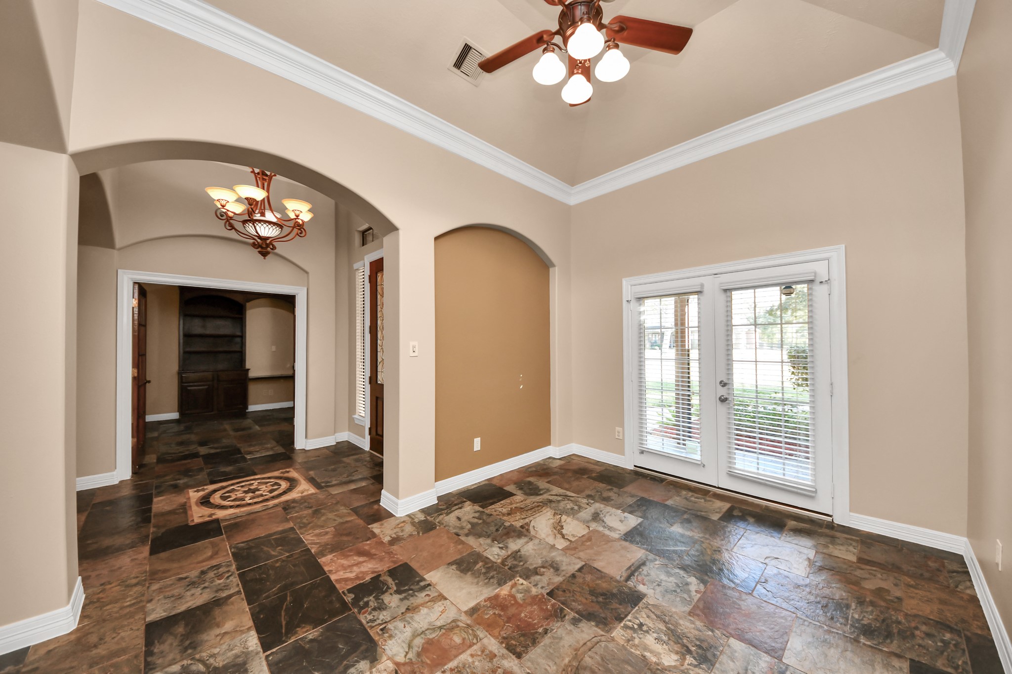 3511 River Bend Drive Rosenberg, TX 77471 - Photo 27 of 50 Dining area with direct access to the front porch featuring a charming pergola.