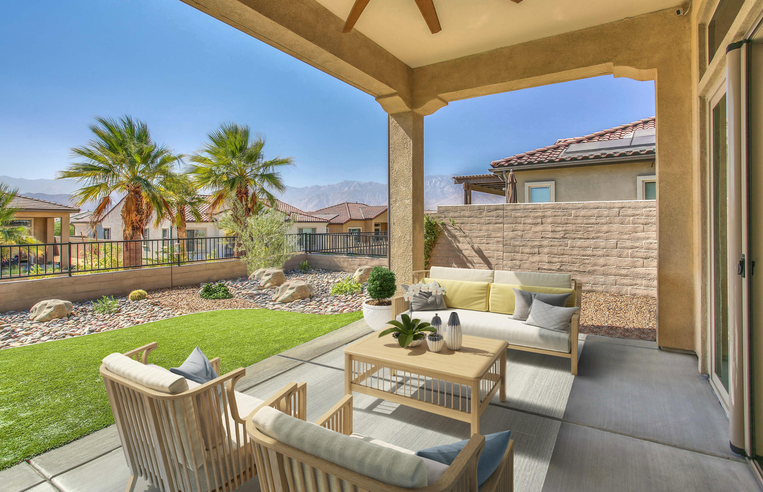 21 Riesling Rancho Mirage, CA 92270 - Photo 2 of 53 a view of an outdoor sitting area with furniture