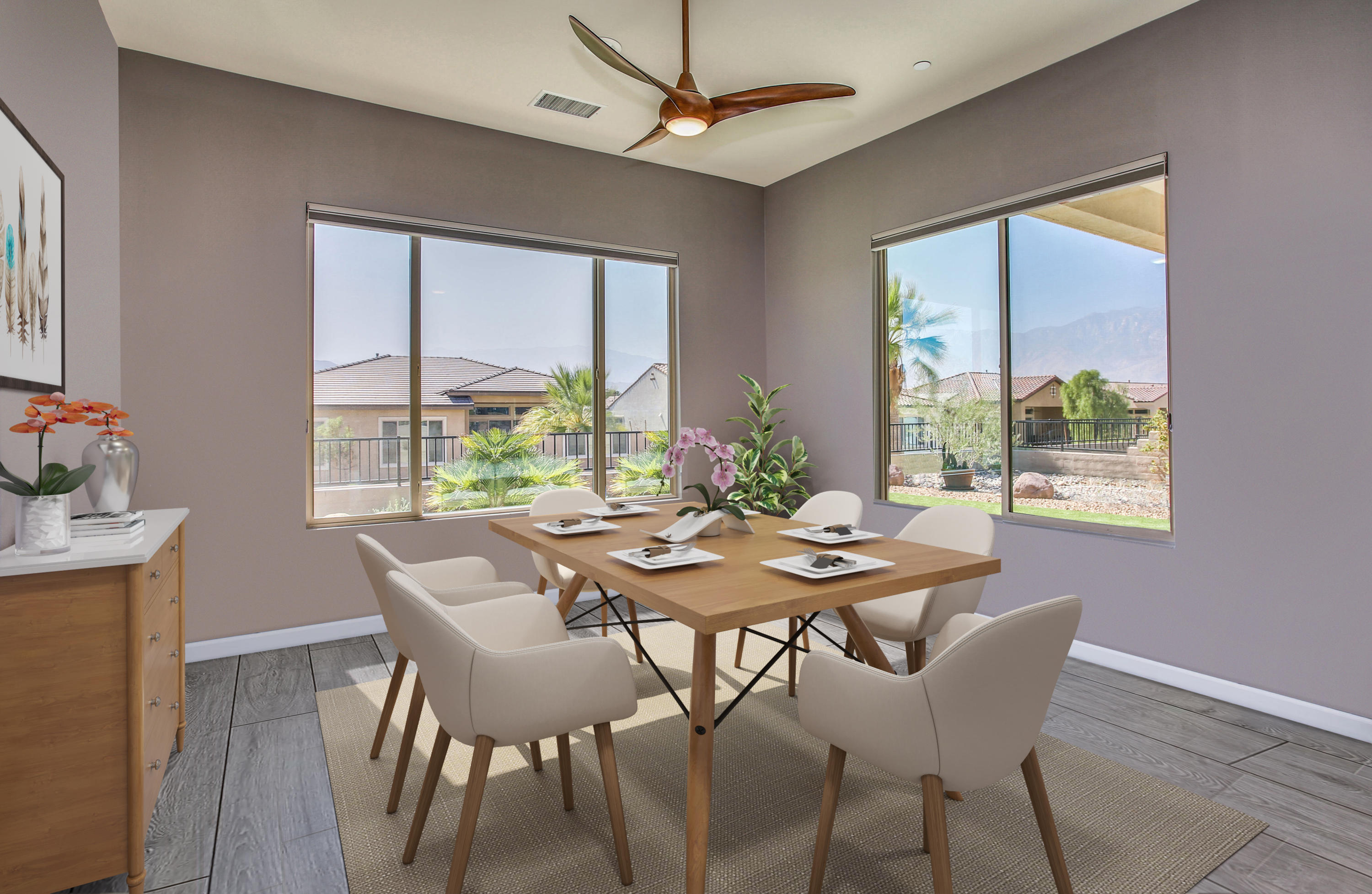 21 Riesling Rancho Mirage, CA 92270 - Photo 18 of 53 a view of a dining room with furniture window and outside view