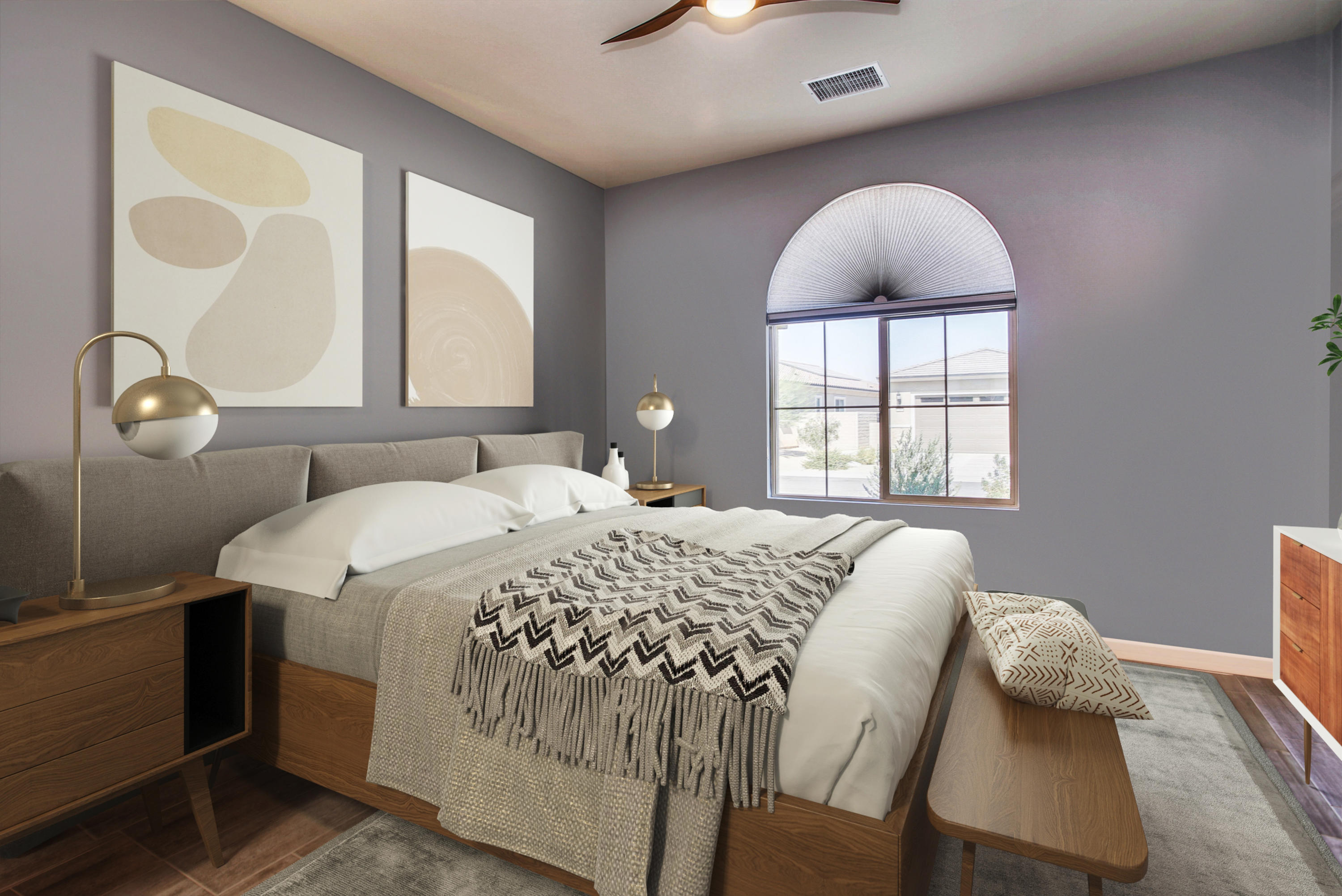 21 Riesling Rancho Mirage, CA 92270 - Photo 27 of 53 a bedroom with a bed and a window