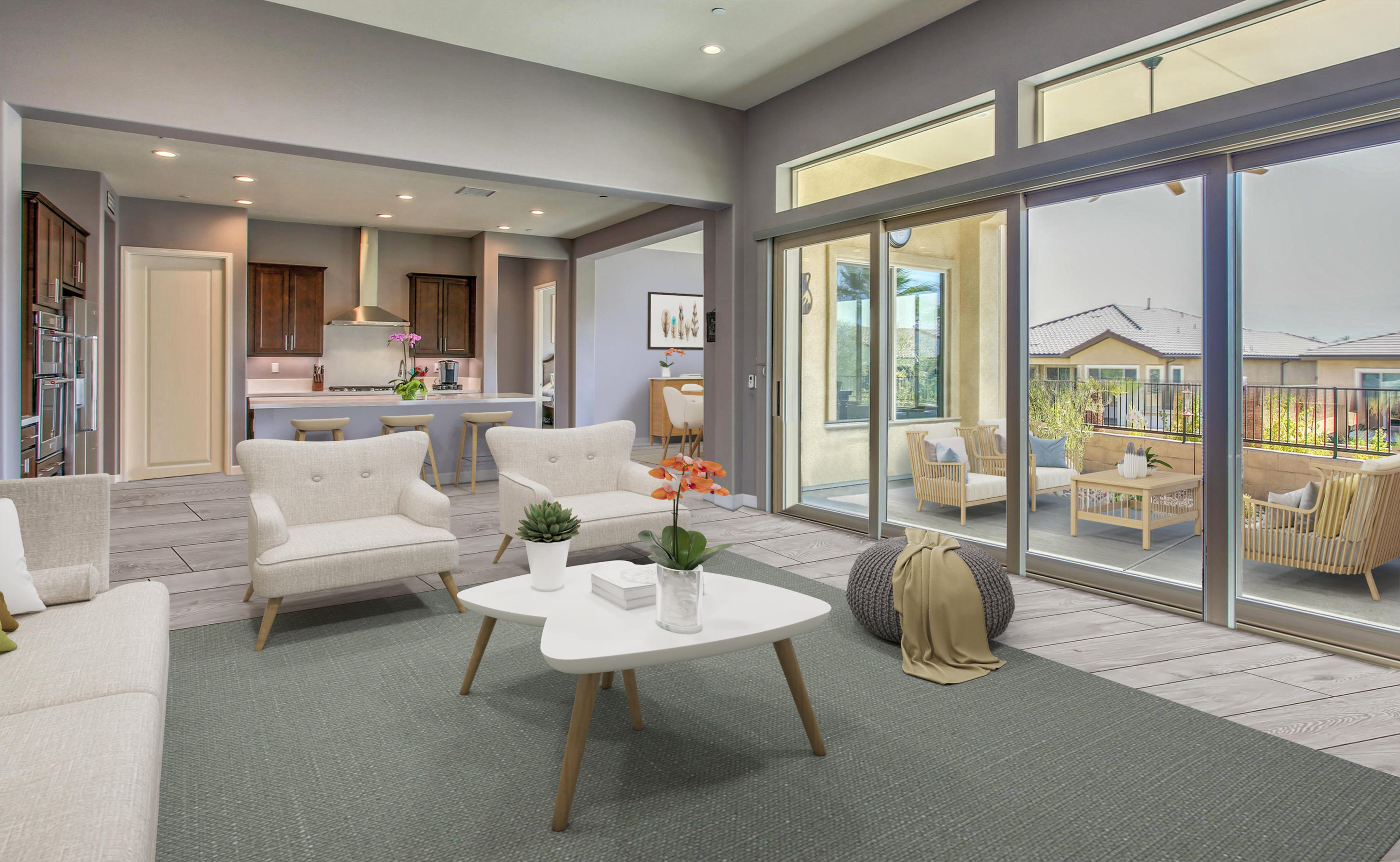 21 Riesling Rancho Mirage, CA 92270 - Photo 8 of 53 a living room with furniture and a large window