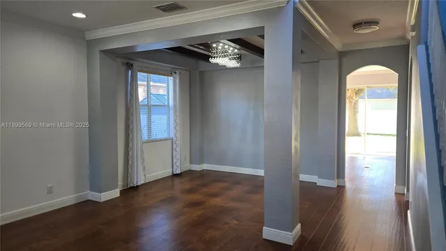 wooden floor in an empty room