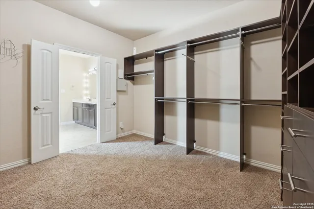 a view of closet area