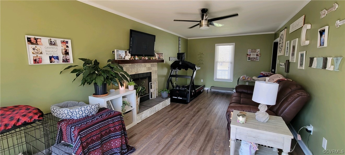 4924 Old Logging Circle Prince George, VA 23875 - Photo 13 of 22 a living room with furniture and a flat screen tv