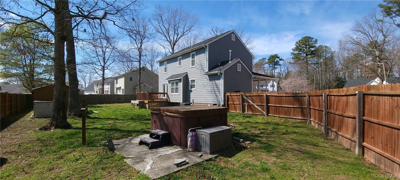 4924 Old Logging Circle Prince George, VA 23875 - Photo 5 of 22 a view of a garden with wooden fence