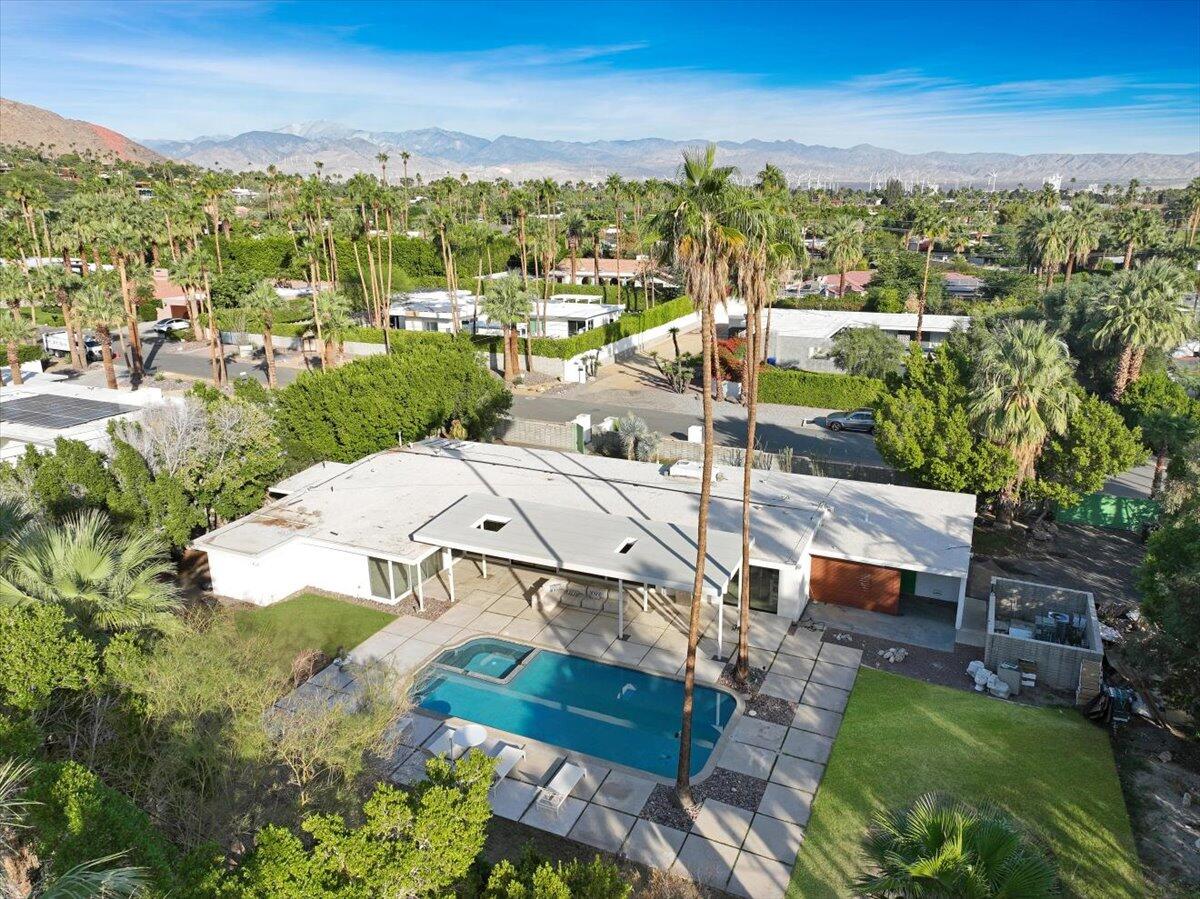 447 West Mariscal Road Palm Springs, CA 92262 - Photo 5 of 22 an aerial view of residential houses with outdoor space and street view
