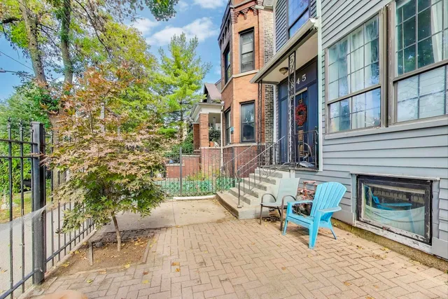 a view of an outdoor space with a patio