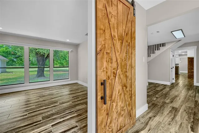 a view of front door