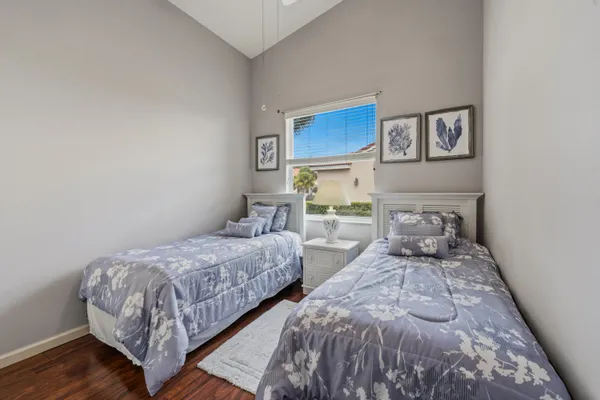 an aerial view of house with yard swimming pool and outdoor seating