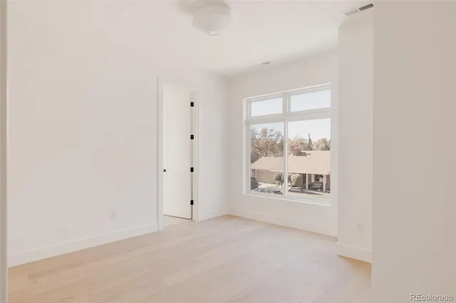 a view of a big room with an empty space