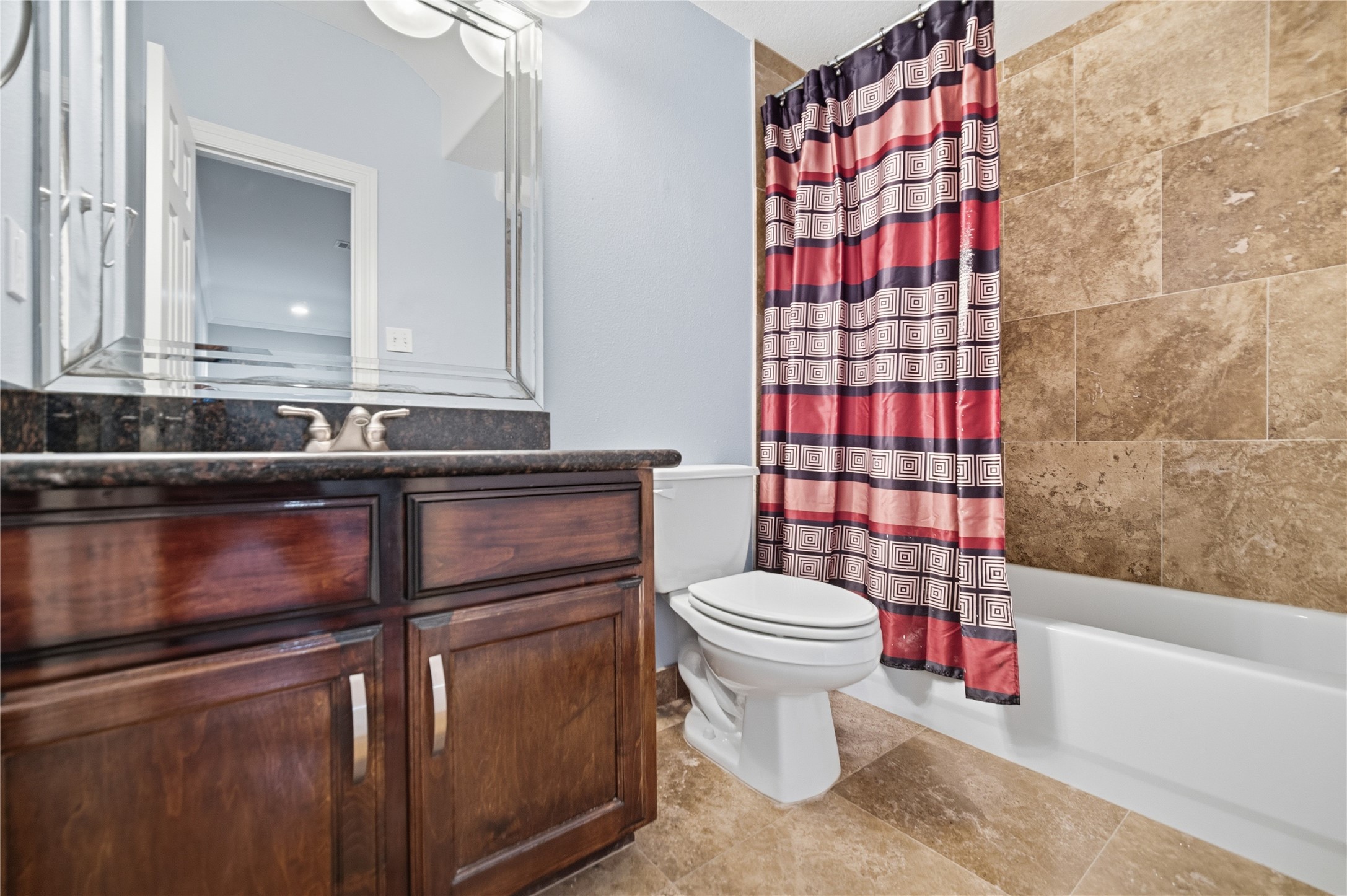 1316 Cleburne Street, Unit B Houston, TX 77004 - Photo 6 of 30 a bathroom with a sink toilet vanity and shower