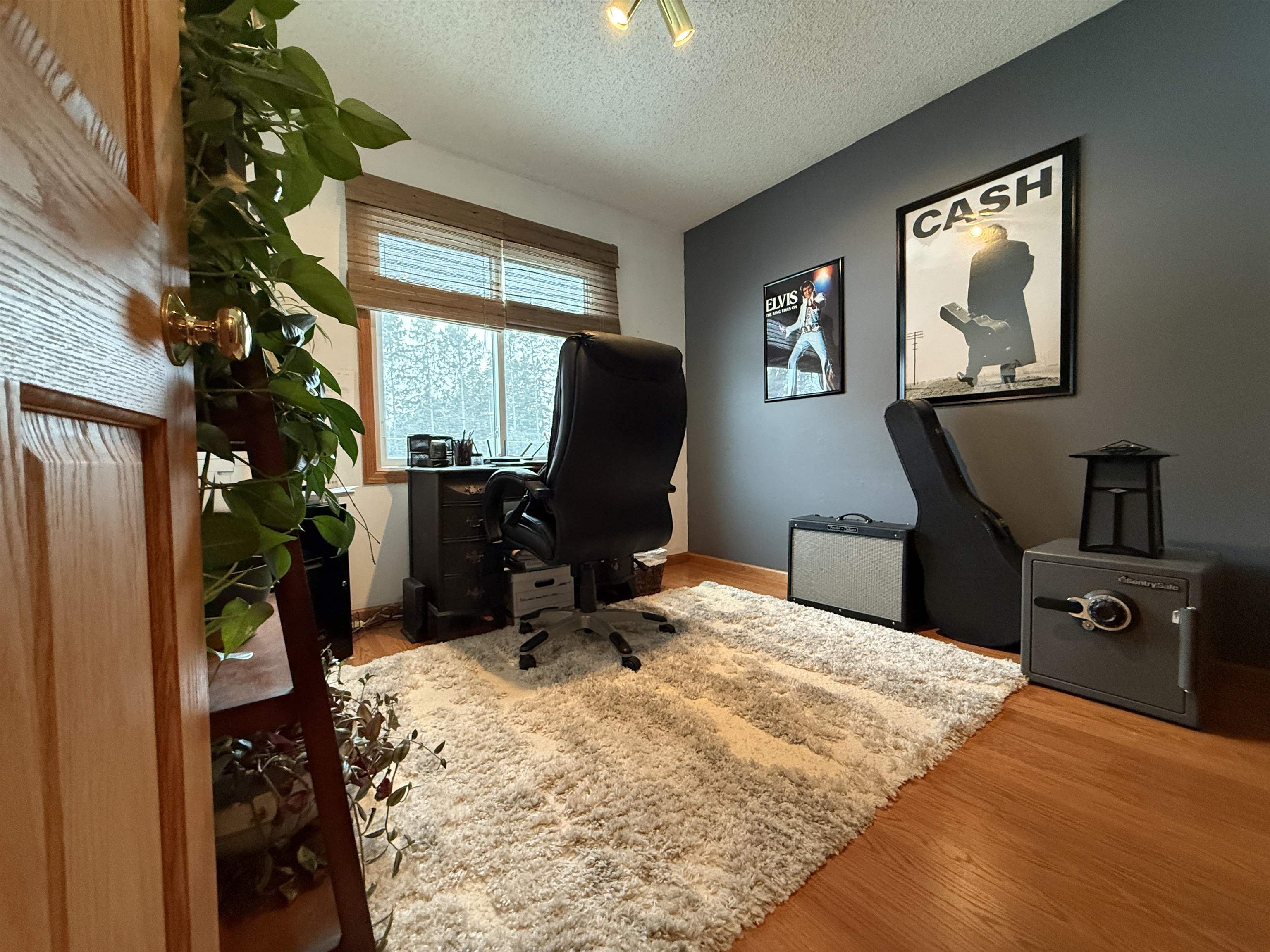 3991 Dillon Road Hibbing, MN 55746 - Photo 18 of 25 Office area featuring a textured ceiling and light wood-type flooring