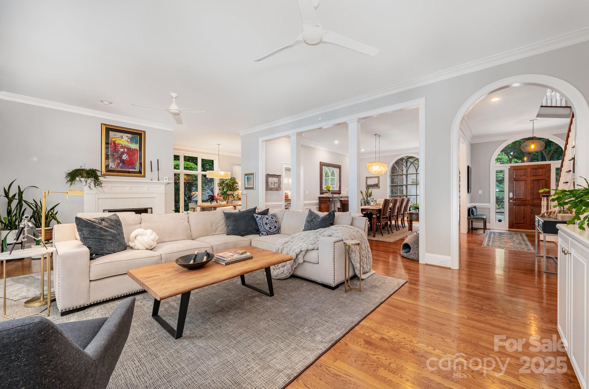 16133 North Point Road Huntersville, NC 28078 - Photo 13 of 48 a living room with furniture and wooden floor