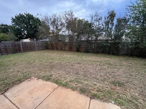 a backyard of a house