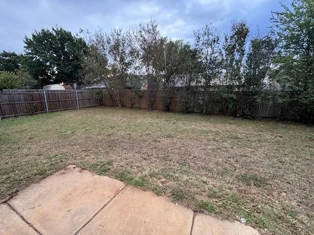 a backyard of a house