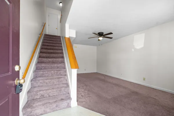 a view of a staircase