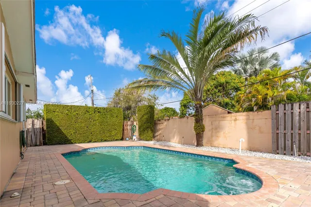 a view of a yard in a house