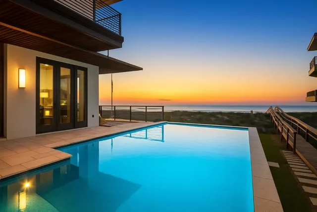 a dining table with chairs and painting on the wall