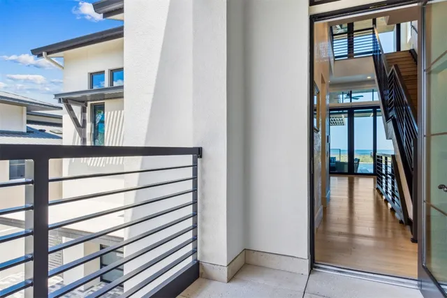 a bedroom with a bed and a walk in closet
