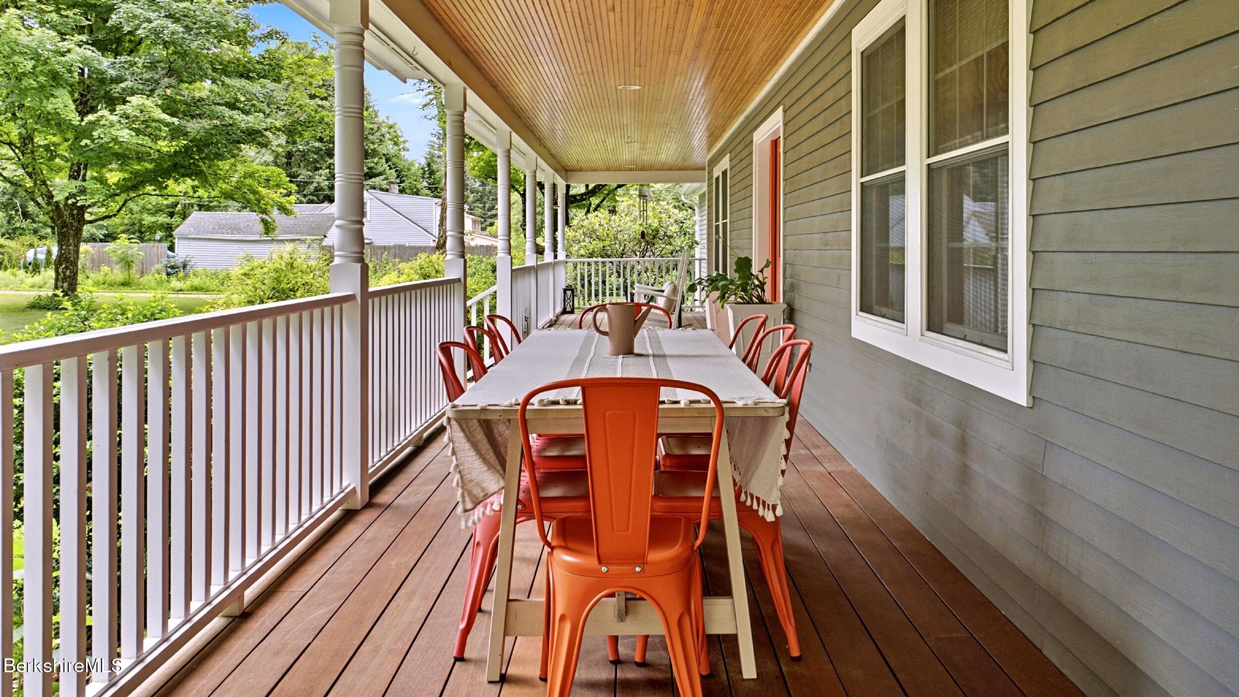 321 North Plain Road Great Barrington, MA 01236 - Photo 3 of 53 Large Mohogany Front Porch