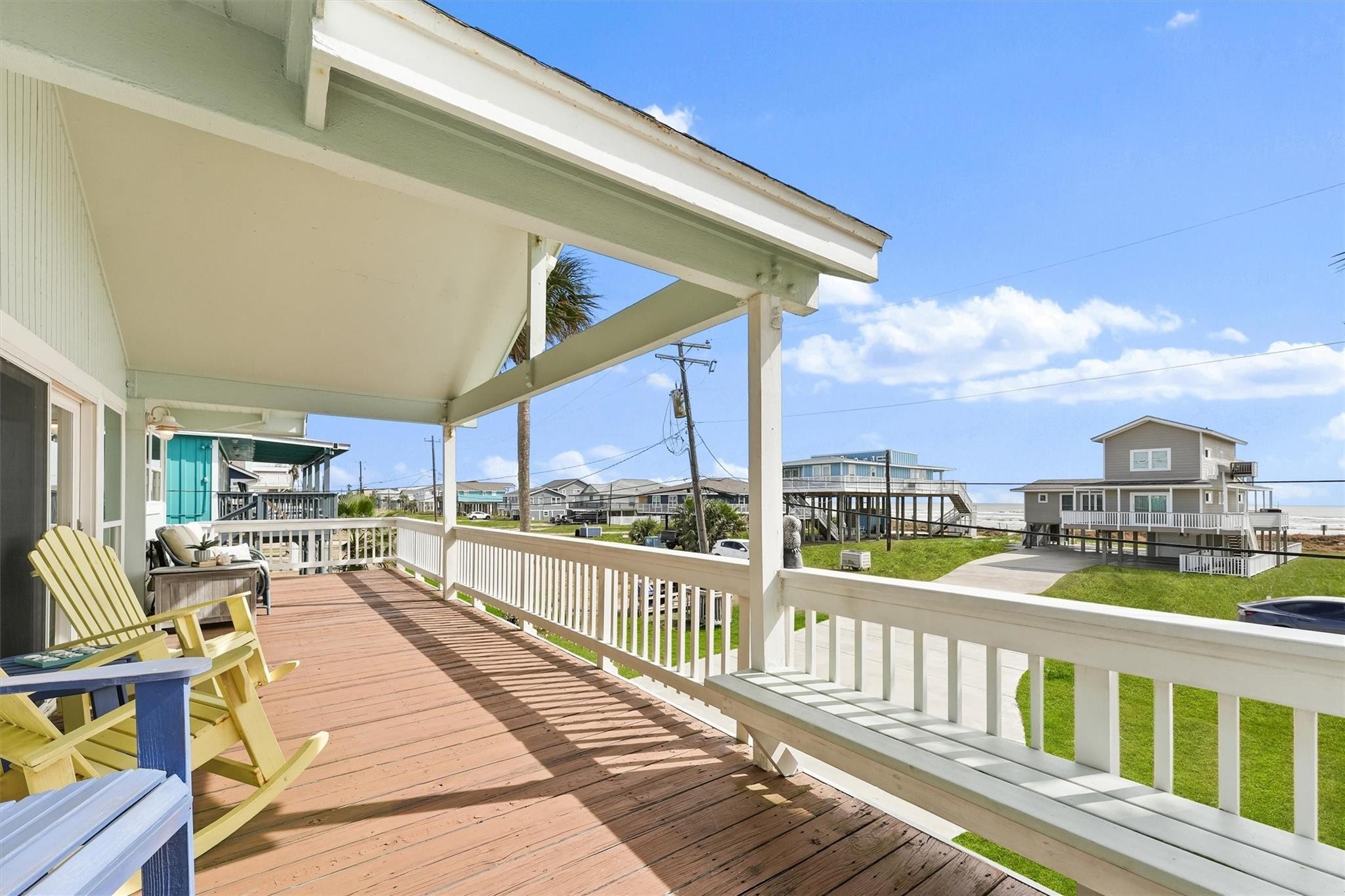 16634 Jamaica Beach Road Galveston, TX 77554 - Photo 4 of 47 a view of a balcony with city view
