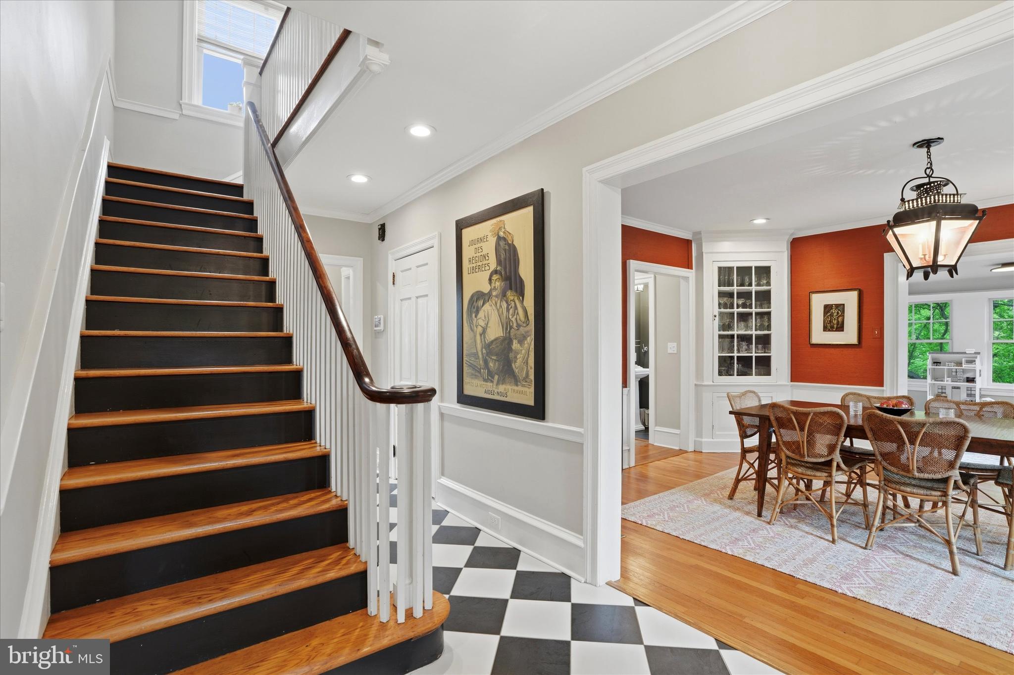 7 Farm Road Wayne, PA 19087 - Photo 8 of 65 a view of entryway and hall with wooden floor