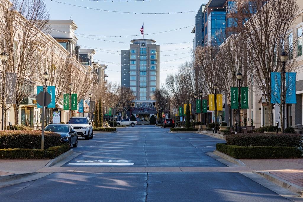 200 Braeden Way Alpharetta, GA 30009 - Photo 23 of 52 a city street lined with buildings and cars