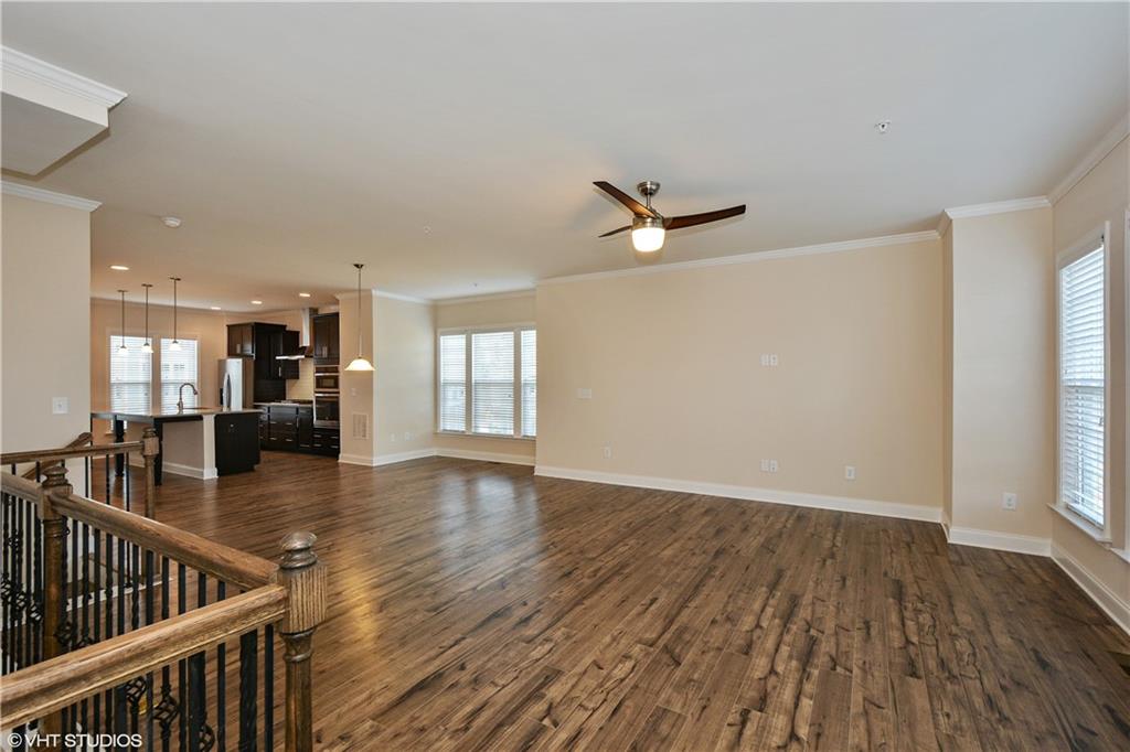 200 Braeden Way Alpharetta, GA 30009 - Photo 3 of 52 a view of livingroom with hardwood floor and ceiling fan