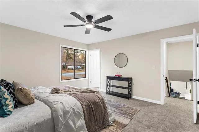 a view of small space with wooden floor