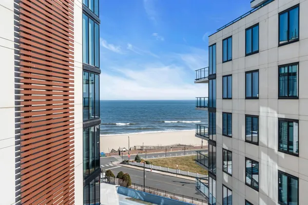 a view of a city from a building