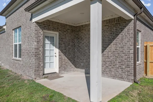 a view of front door of house