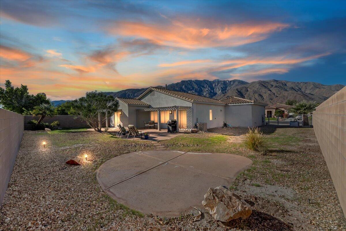 3982 Eastgate N Road Palm Springs, CA 92262 - Photo 51 of 55 03-Backyard at Twlight